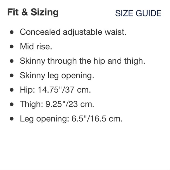 GAP NWT Navy Uniform Skinny Chino 5R - Picture 10 of 11